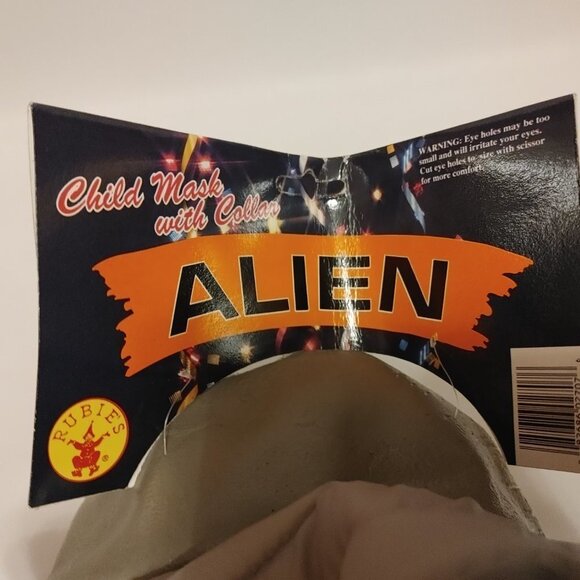 RUBIE'S Halloween ALIEN Mask with cowl BNWT Kids - Picture 6 of 7